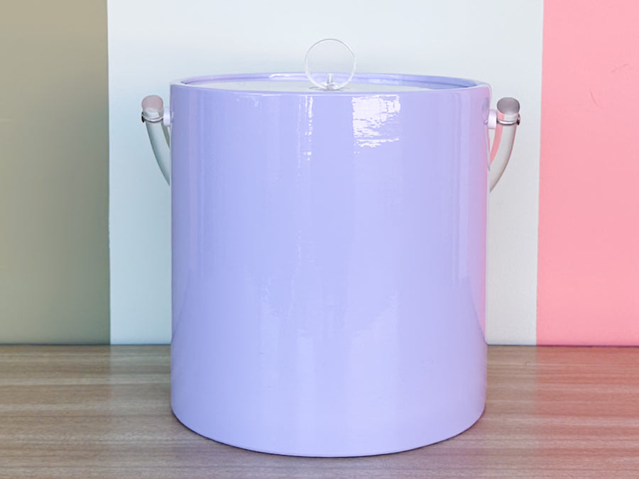 Lavender and Lucite Ice Bucket