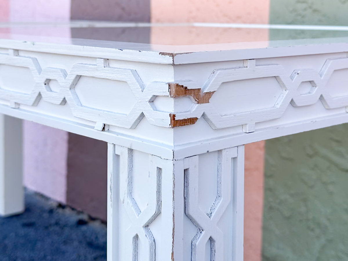 Pair of Fab Fretwork Side Tables