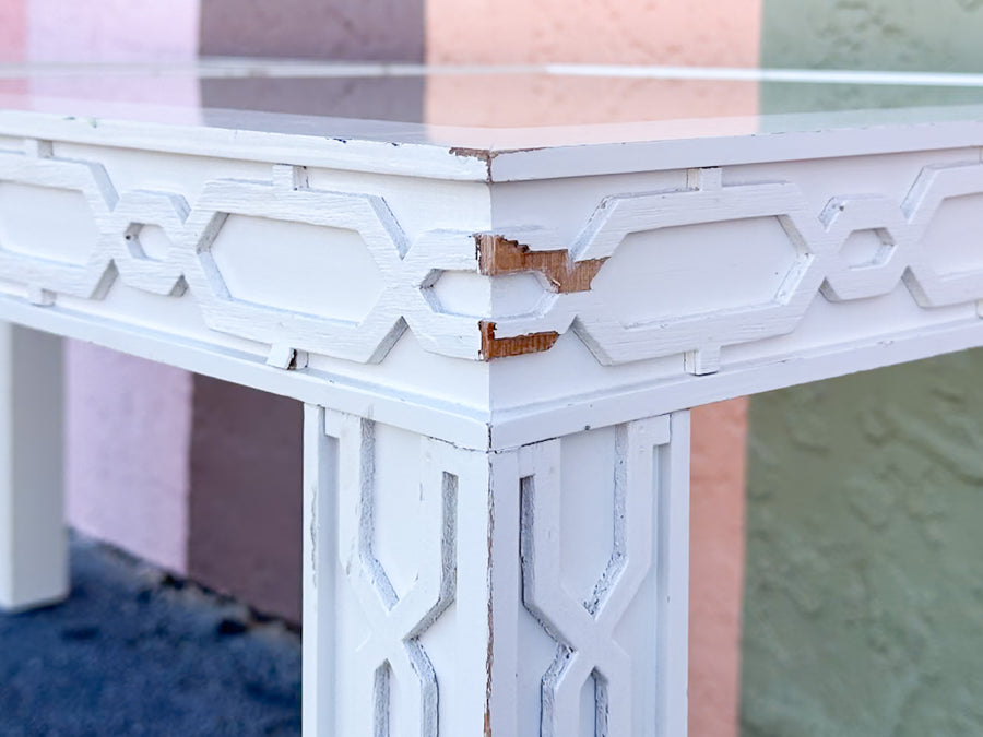 Pair of Fab Fretwork Side Tables