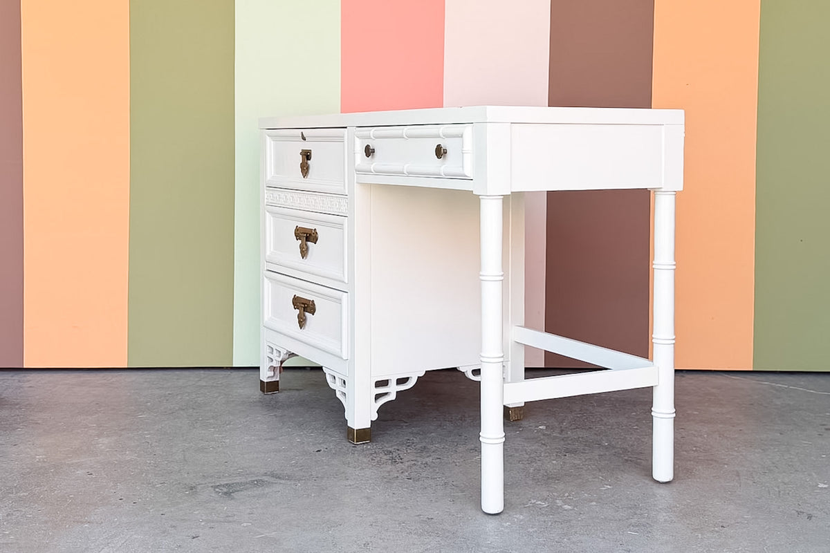 Faux Bamboo Chinoiserie Desk