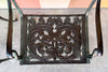 Set of Four Shell Motif Cast Iron Chairs