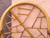 Set of Six McGuire Style Cracked Ice Rattan Dining Chairs