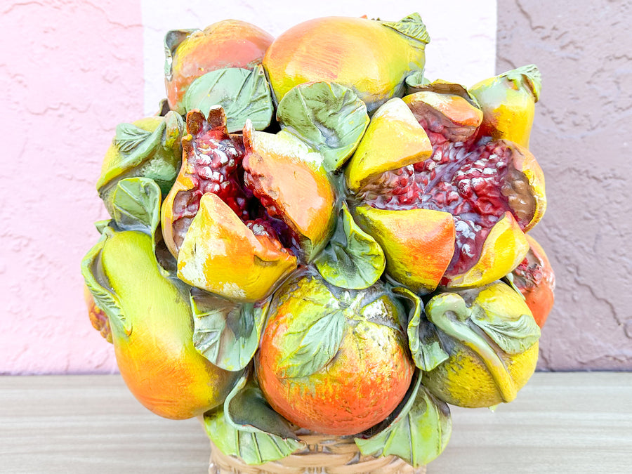 Seasonal Fruits Italian Ceramic Topiary