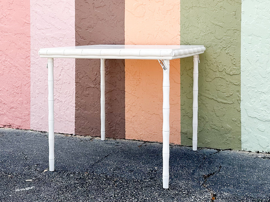 Faux Bamboo Folding Table