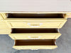 Yellow Faux Bamboo Double Dresser