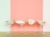 Set of Four Shell Chic Coupes