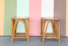 Pair of Ficks Reed Rattan Side Tables