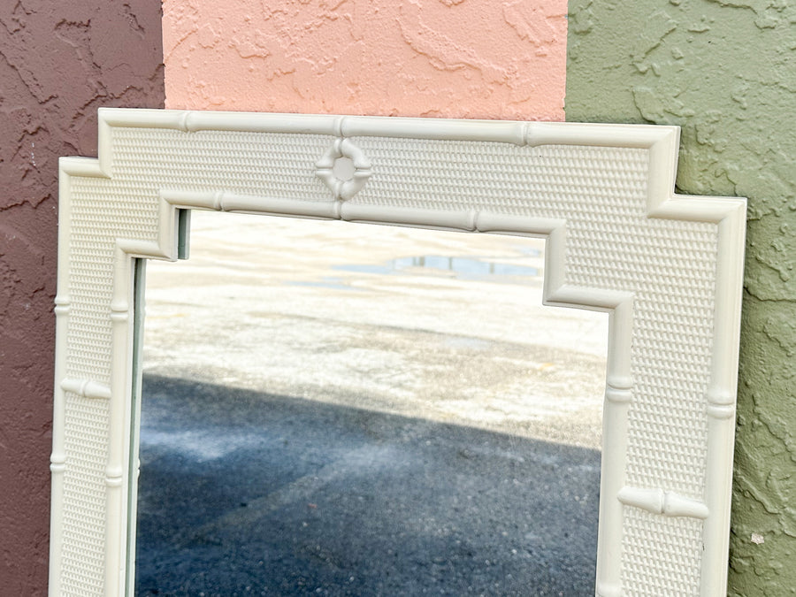 Palm Beach Style Faux Bamboo Mirror