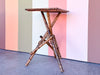 Tortoiseshell Rattan Side Table