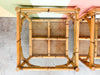 Pair of Island Style Rattan and Cane Side Tables