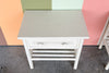 Pair of Rattan and Cane Nightstands