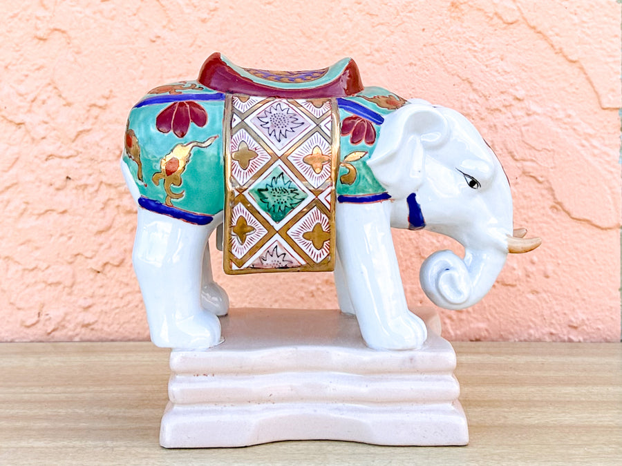 Porcelain Elephant Figurine