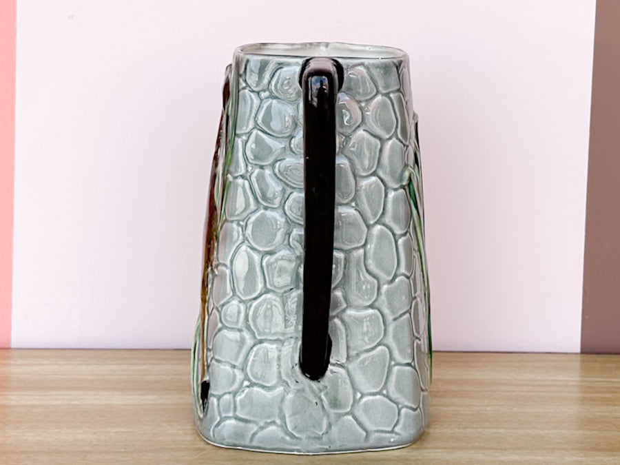 Gazelle Majolica Pitcher
