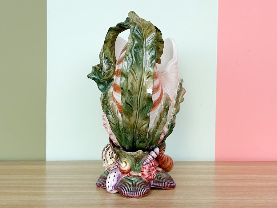 Fitz and Floyd Shell Pitcher