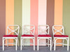 Set of Four Rattan Dining Chairs