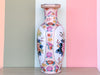 Colorful Large Chinoiserie Vase