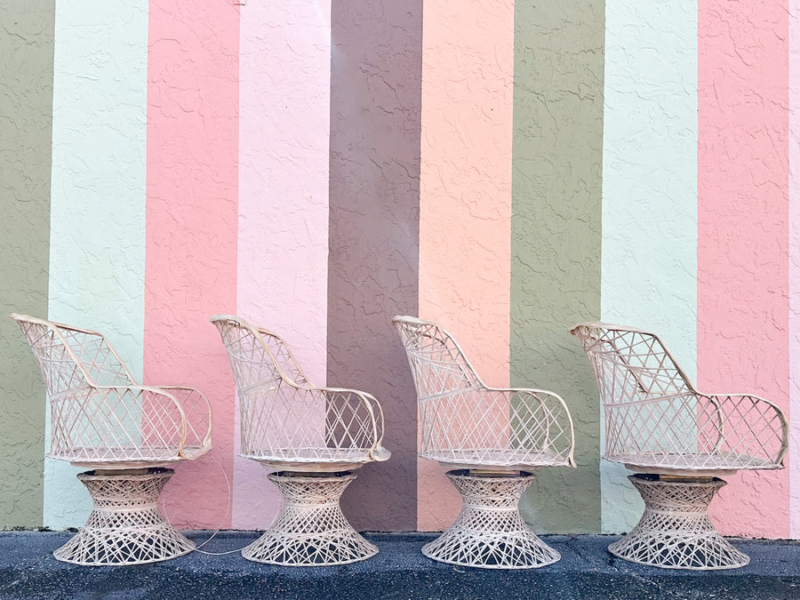 Marbled Pink Webspun Outdoor Dining Table