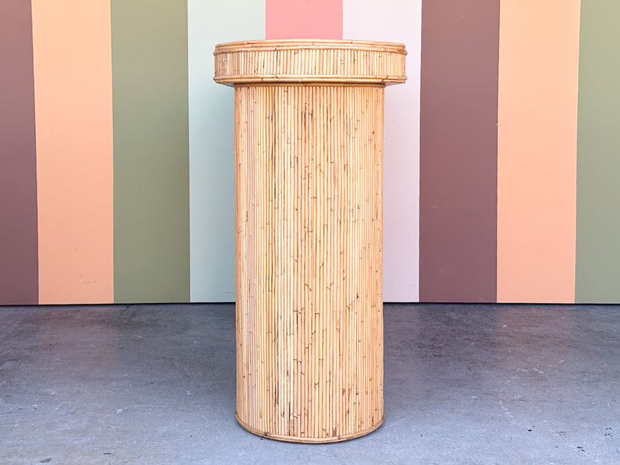 Pencil Reed Rattan Bar