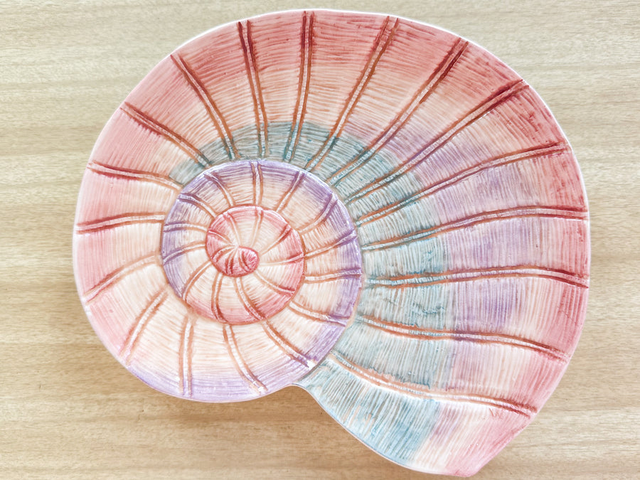 Set of Eight Fitz and Floyd Shell Plates