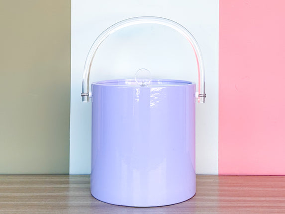 Lavender and Lucite Ice Bucket