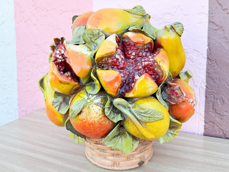 Seasonal Fruits Italian Ceramic Topiary