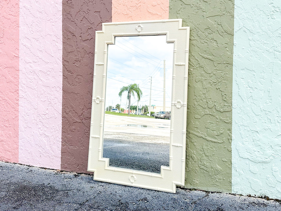 Palm Beach Style Faux Bamboo Mirror