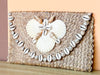Raffia Shellegance Clutch