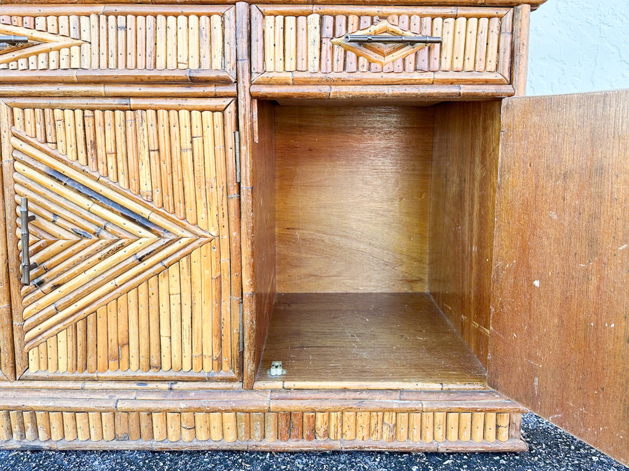 Island Chic Bamboo Pagoda Cabinet