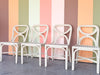 Set of Four Rattan Dining Chairs