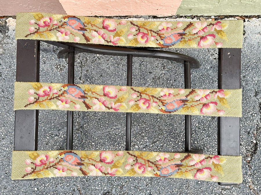 Needlepoint Luggage Rack
