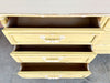 Yellow Faux Bamboo Double Dresser