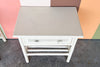 Pair of Rattan and Cane Nightstands