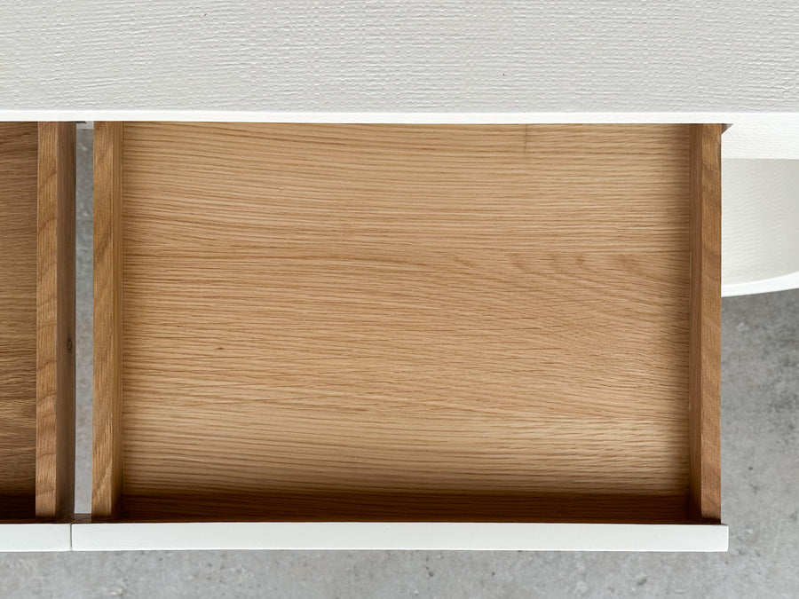 Large Made Goods Faux Raffia Desk