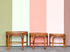 Set of Three Petite Demilune Risers