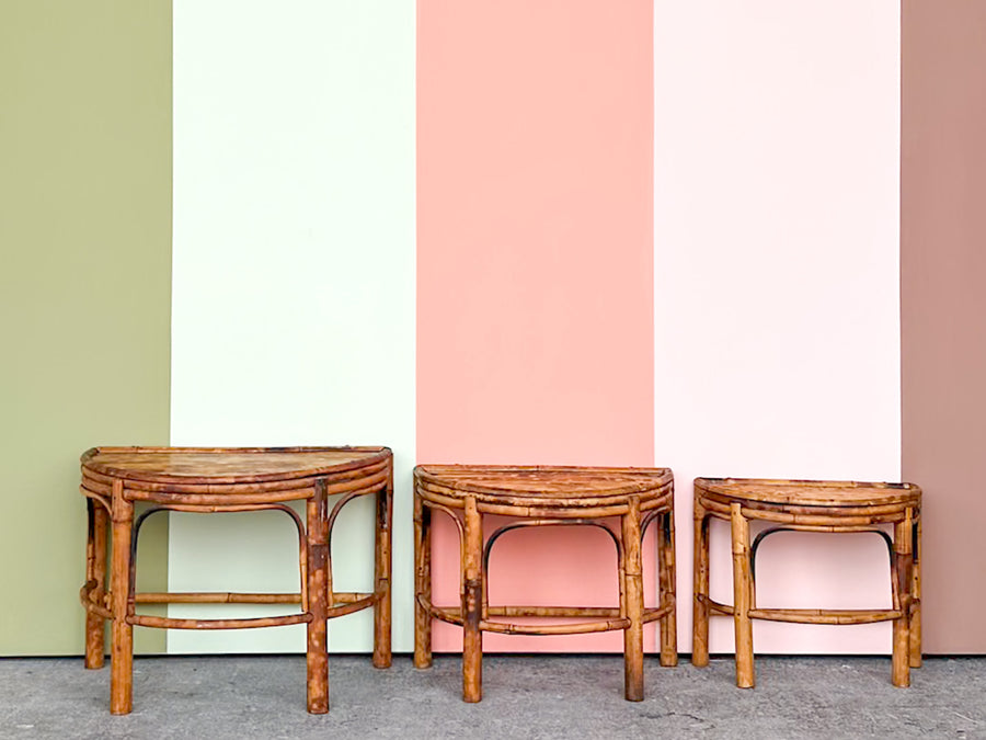 Set of Three Petite Demilune Risers