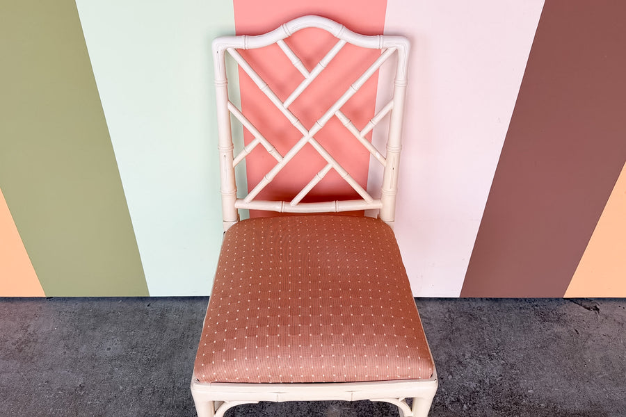 Chippendale Faux Bamboo Side Chair