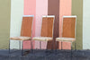 Set of Six Milo Baughman for Thayer Coggin Chrome and Cane Dining Chairs