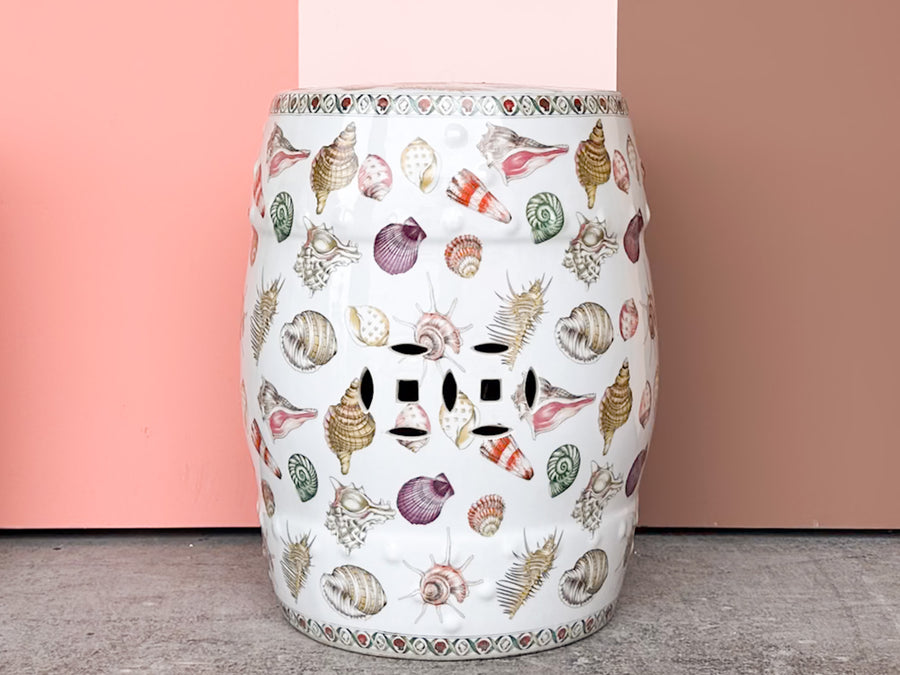 Pair of Shell Chic Garden Seats