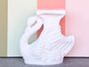 Plaster Swan Garden Seat