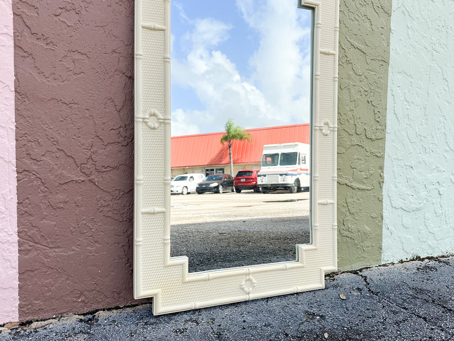 Palm Beach Style Faux Bamboo Mirror