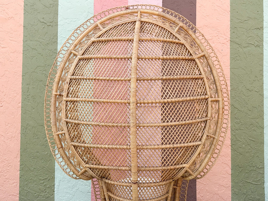 Natural Rattan "Queen" Peacock Chair