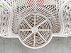 White Rattan Peacock Chair