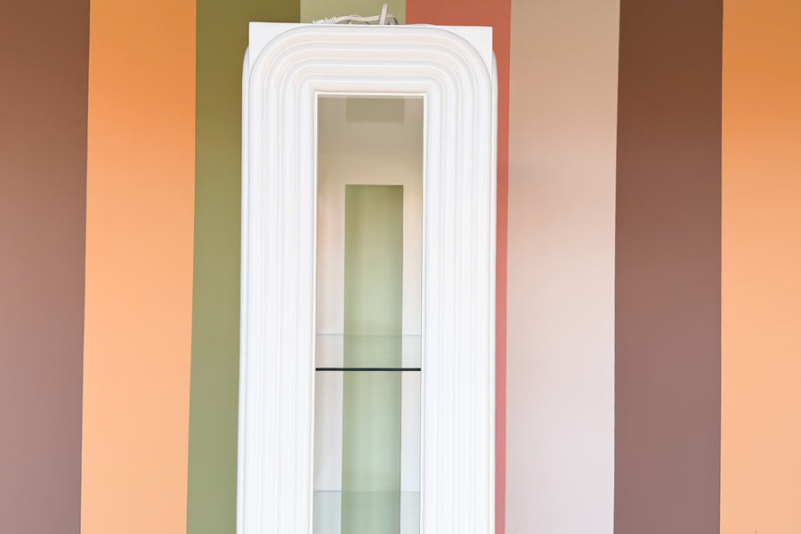80's Chic Lacquered Etagere