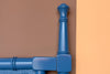 Faux Bamboo Greek Key Queen Headboard