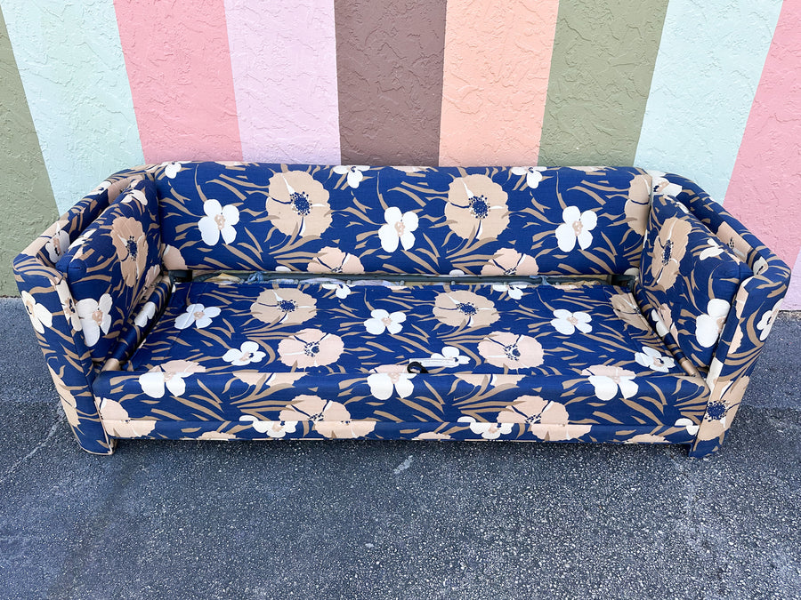 Fab Floral Upholstered Sleeper Sofa