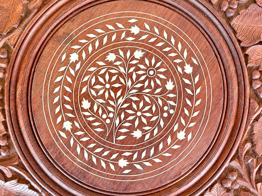 Pair of Hand Carved Moroccan Style Side Tables