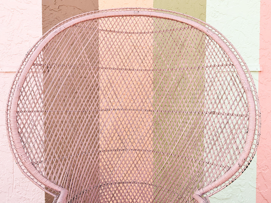 Pink Chic Peacock Chair