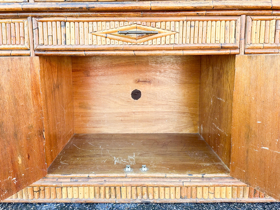 Island Chic Bamboo Pagoda Cabinet