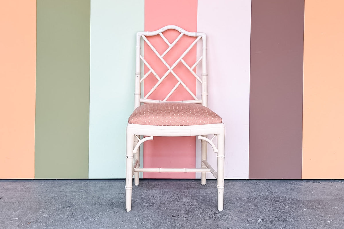 Chippendale Faux Bamboo Side Chair
