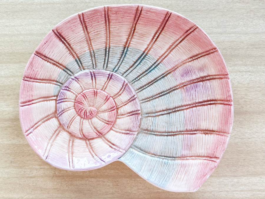 Set of Eight Fitz and Floyd Shell Plates
